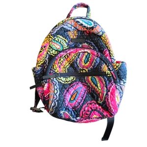 Vera Bradley Essential Small Backpack Twilight Paisley 13"X10"
